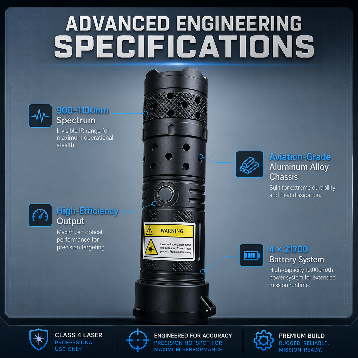 NEW 2026 | 120W 900–1100nm High-Power Infrared Light Device