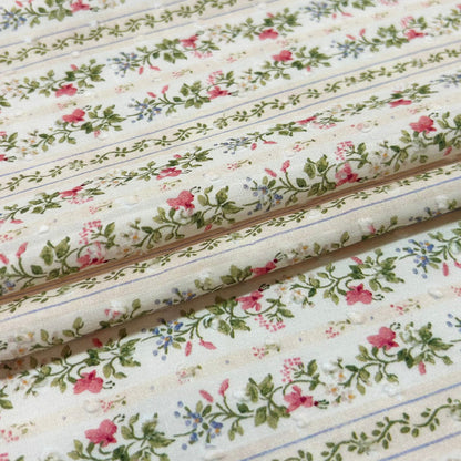 Ditsy Print Cotton - With Polka Dot Jacquard For Summer