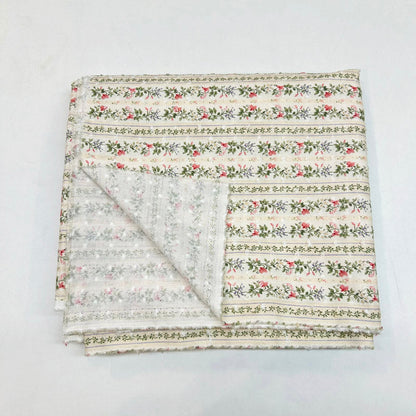 Ditsy Print Cotton - With Polka Dot Jacquard For Summer