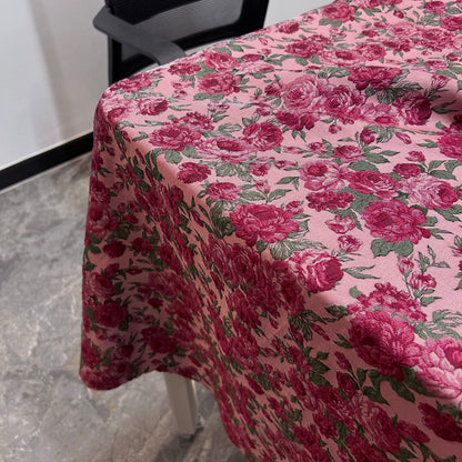 3D Rose Embossed Brocade - Vintage Floral Jacquard Fabric